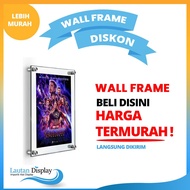 A3 Wall Mounted Acrylic Display Wall Frame Acrylic Poster A3