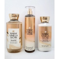 WARM VANILLA SUGAR BATH AND BODY WORKS BODY CARE WVS BBW BODY MIST SET Perfume