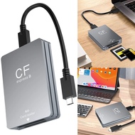 2 in 1 CFexpress Type B&SD Card Reader Cardreader Adapter with USB C To USB C/A Cable Support/Window