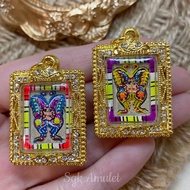 泰国🇹🇭佛牌【蝴蝶天神｜四面佛】泰国蝴蝶王僧-古巴吉萨纳大师Butterfly Phra Phrom Kruba Krissana Wat Weruwan Thailand Amulet四面神 蝴蝶佛