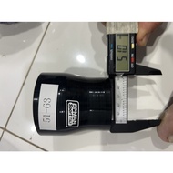 Silicone 2inch to 2.5INCH 51mm to 63MM EPMAN ITALY BLACK STRAIGHT