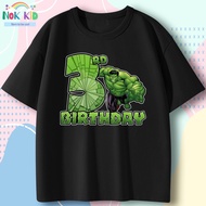Hulk boy's 3 year old birthday t-shirt - Soft, cool cotton t-shirt NK356