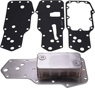 AIVWUMOT Engine Oil Cooler Core 3957544 3921558 Compatible with Dodge 5.9 Cummins 5.9L 3.9L 6B 4B IS