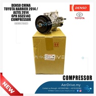 DENSO CHINA TOYOTA HARRIER ZSU60 2014 /ALTIS ZRE172 2014 6PK 6SES14C COMPRESSOR ( 7682 )