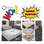 Karpet XL 200cm x 150cm Janji Gulung Heritage 5D Permaidani Velvet Carpet Rug Mat 3D Permaidani