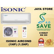[SAVE 4.0] Isonic 1.0hp 1.5hp Air Conditioner (Inverter) R32 IAC-INV10R32IA/OA  /  IAC-INV13R32IA/OA