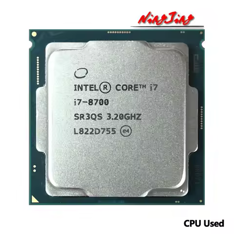 Intel Core i7-8700 i7 8700 3.2 GHz Used Six-Core Twelve-Thread CPU 12M 65W LGA 1151