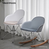 Rocking Chair Creative Armrest Balcony Chair Designer Chair Eames Rocking Chair Leisure Balcony Simp