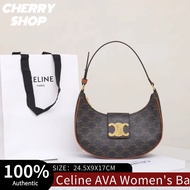 Clearance product Celine AVA Women's Underarm Bag Crescent Handbag