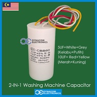 5UF+10UF Washing Machine Combo Capacitor [Kondenser Mesin Basuh]