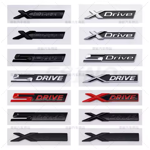 Car Styling 3D ABS Rear Trunk Emblem S Drive X Drive Badge Adhesive Emblem for BMW E90 F30 G20 F10 G