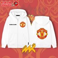 kids hoodieManchester United Kids Zipper Hoodie Jacket with Name Zipper Jacket/