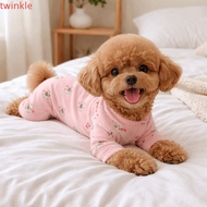 XINYUE Dog Base Coat, Cartoon Printed Belly-Hugging Four-Legged Dog Pajamas, Cute Comfortable Warm D
