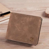 New men's brown black small wallet, new design, top dollar men's thin wallet with coin pocket zipper wallet