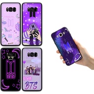 18FG Bts Logo Purple Phone Case For Samsung S7 Edge S8 S9 S10 Plus Lite S10E