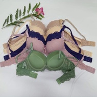 Women's bra: Boya code: (029hw REN) full lace, 5cm thick padded, super lift with underwire and 2 bac