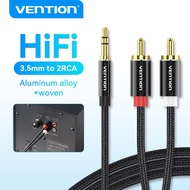 Vention Audio Cable 3.5mm Male to 2RCA Cable For Home Theater DVD TV Live Music Multi-media Lecture 
