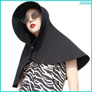Alia Solid Color Shawl Guard Face-covering Fisherman Hat Breathable Fishing Hat All-match Sunscreen 