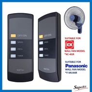 Pan@sonic F-MU44R KDK KC-4GR 16" Wall Fan Remote Control Replacement