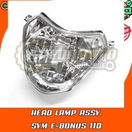 HEAD LAMP SYM E-BONUS 110 / LAMPU DEPAN SYM E-BONUS 110