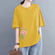 Top women top short sleeve t shirts New Korean t shirt for women t shirt Round Neck  women printed t
