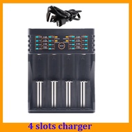 New 18650 2/4 Slot Battery Charger Smart Quick Indication USB Charger Li-Ion Battery Portable Charging For 18500 16340  21700