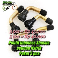 Promo Paket 5 Pcs Pentil Tubeless Sepeda Listrik