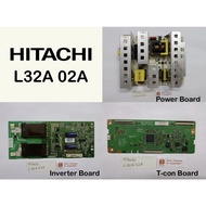 HITACHI LCD TV L32A02A L32A 02A 32A02A Power Board JSK4163-022 Inverter Board KLS-EE32TTKH12 T-Con B
