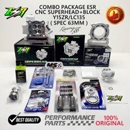 COMBO PACKAGE ESR MOTOR  (ESR SUPERHEAD CNC+ BLOCK) LC135/Y15ZR SPEC 63MM, 65MM