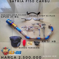 Knalpot racing SJ88 Satria fu 150 karbu Paket Underbone Underbond