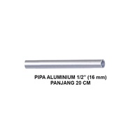 EELIC PIA-ALM9MMX1MM Pipa aluminium pipa bulat ukuran 3/8" (9mm) x 1 mm ada beberapa pilihan ukuran