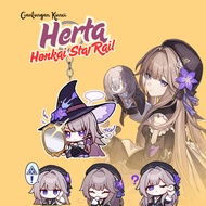 GANTUNGAN Herta HSR Keychain | Herta Honkai Star Rail Premium Laser Cutting UV Acrylic Keychain | Ke