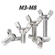 [XJK] 304 Stainless Steel Butterfly Screw Hand Screw Screw Hand Screw Bolt M3-M4-M5-M6-M8