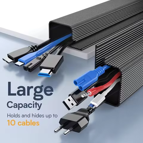1PC 40cm/15.75inch J-shaped channel cable management system, flexible plastic wire tray, used for ca
