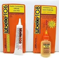 Labelle 2pak Lube Oil+Grease PTFE* Lubricant for "N" Athearn, Atlas, Bachmann, Broadway Limited, Kat