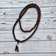 NECKLACE 108 BLACK Ebony Wood Beads 10MM