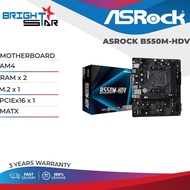 ASROCK B550M-HDV / AM4 / RAM x 2 / M.2 x 1 / PCIEx16 x 1 / MATX Bundle with AMD Processor