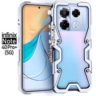 สำหรับ Infinix GT 20 GT10 Pro Case โลหะอลูมิเนียมกันชนโลหะปลอกคอกันสุนัขเลียฟังก์ชันกันกระแทกสำหรับ 