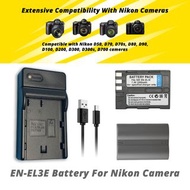 全新 Brand New Nikon D50 D70 D70s D80 D90 D100 D200 D300 D300s D700 Battery 電池 EN-EL3E EN-EL3A EN-EL3 (買2粒電池送USB充電器1個) (Buy 2 batteries get 1 USB charger free)