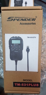 ไมค์งานเเท้ จาก บริษัท tc ใช้งานกับ วิทยุสื่อสาร โมบาย spender tm 531 dtv plus/spender tm 431 dtv p