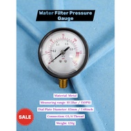 Water FILTER (FRP Tank) PRESSURE GAUGE COMPLETE VALVE PVC CONNECTOR