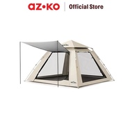 SOLEIL 3P TENDA OTOMATIS DOUBLE DOOR - COKELAT KHAKI-Nayanika Mart