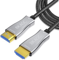 Aieloar 8K HDMI Fiber Optical Cable 65FT,HDMI 2.1 Cord Support 8K@60Hz 4K@120Hz Dynamic HDR 10,eARC,HDCP2.2,4:4:4 7680x4320 Resolution,High Speed 48Gbps Compatible with Laptop Monitor UHD TV PS5 PS4