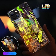 LED  Mythical Wild A   colorful light phone case for Samsung phone case S21ULTRA S21Plus S22Plus S22