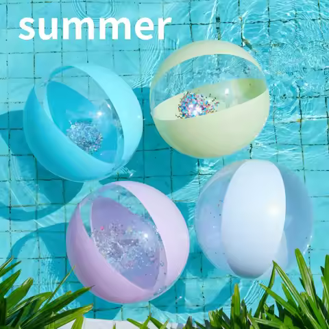 1Pcs Inflatable Beach Ball Swim Pool Toys Inflatable Pool Float Swim Tube Pool Summer Water Amusemen