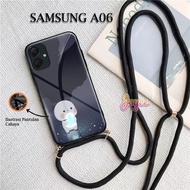 {CG222} Glass Softcase Latest Samsung A06TALI 2024 Cute Bear Motif For All Types of Smartphones