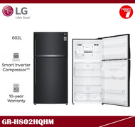 [ Delivered by Seller ] LG Gross 602L 2 Door Top Freezer Fridge / Refrigerator / Peti Sejuk GR-H802HQHM