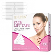 YL 120Pcs Face Lift Tape, Face Tape Lifting Invisible - 10 Hours Lasting, Facelift Tape for Face Inv