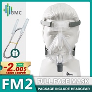 BMC FM2 Full Face CPAP Mask Sleep Apnea Mask with Headgear Compatible with CPAP,Bipap,Apnea Machine Full Face Resporator Mask