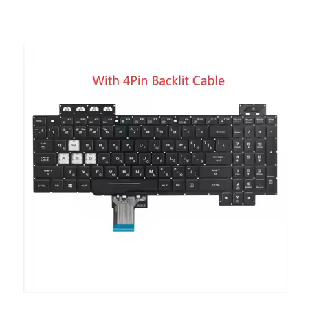 XIN-Russian-US Backlit Laptop Keyboard For ASUS TUF Gaming FX505 ZX80 ZX80G ZX80GD ZX80GE ZX80GM FX5